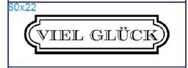 Stempel "Viel Glück"