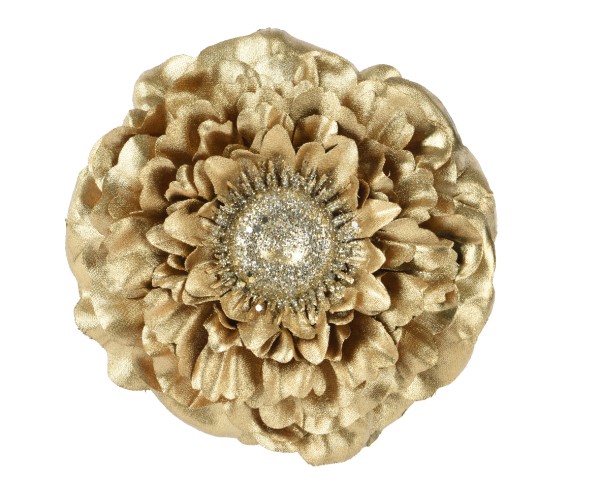 Deko-Blume Gold – 10 cm
