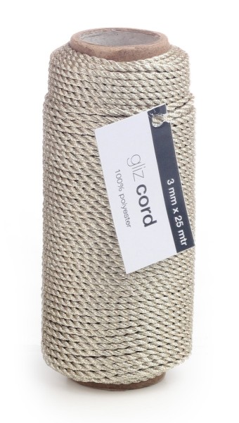 Kordel "Gliz cord" - silber