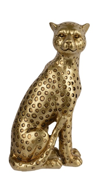 Deko Leopard aus Polyresin - 15,8 cm Hoch