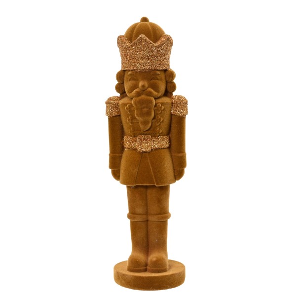 Deko Figur "Nussknacker" Samt - Karamell - 26cm K704591