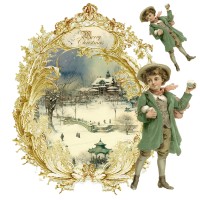 Porzellansticker "Weihnachten 2023" 5 Porzellansticker "Weihnachten 2023" 5