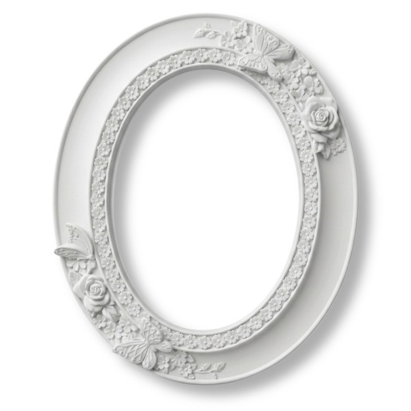 Dekorrahmen aus MDF mit Verzierungen Oval