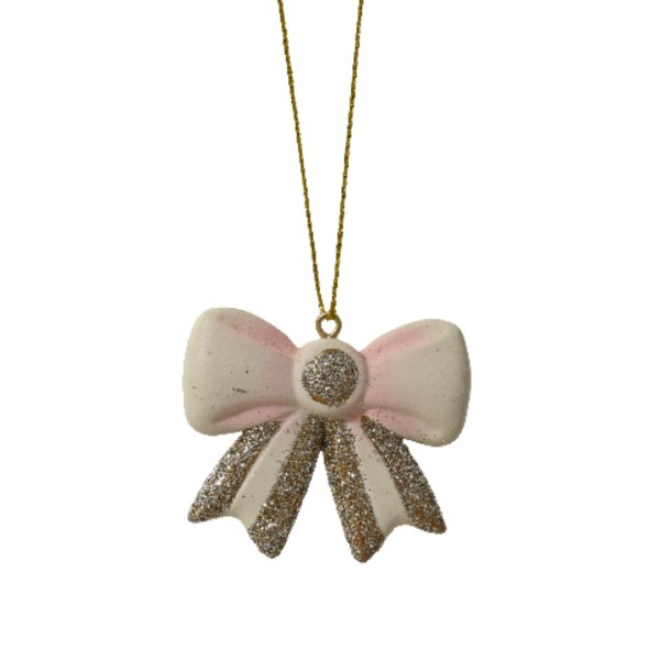 Weihnachtsanhänger "Schlaufe Rosa" - 6,5cm