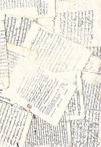 Decoupagepapier "Schriften - Einfach"