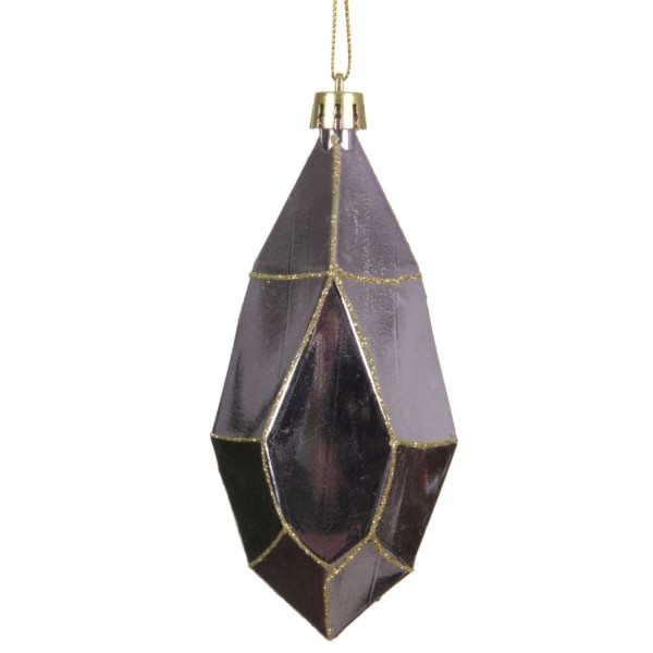 Weihnachtskugel Facettiert 12cm - Rose Metallic K028376b