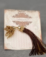 Quaste - Gold/Braun, 11 cm Quaste - Gold/Braun, 11 cm