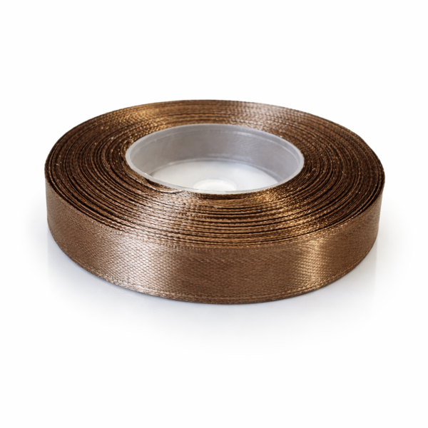 Dekoband "Satin" Braun - ca. 32m FX066