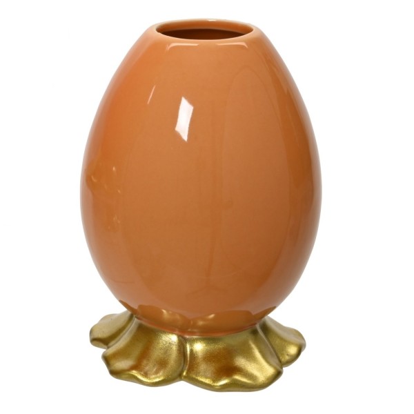 Keramikvase "Ei" Groß, Orange, hell K874341h