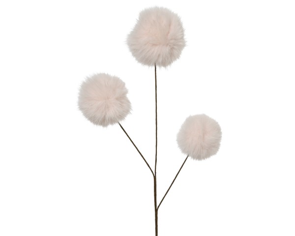 Kunstfell Dekoblume Hellrosa - 70cm