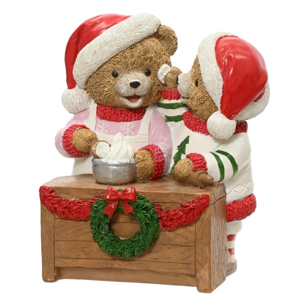 Deko Figur "Zwei Bären am Backen" - 18 cm K371897