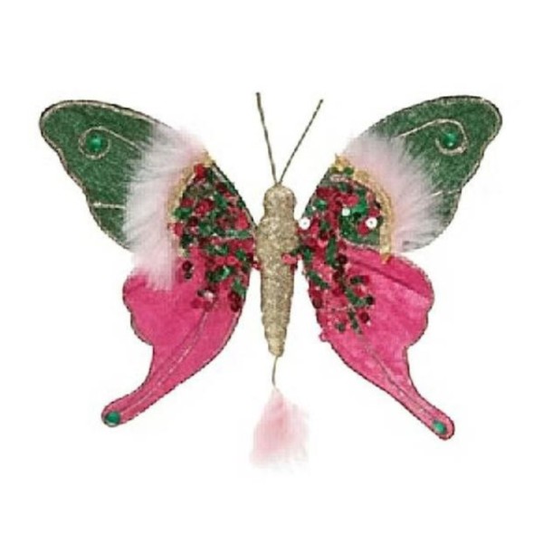 Deko Schmetterling 18x16cm - Fell außen