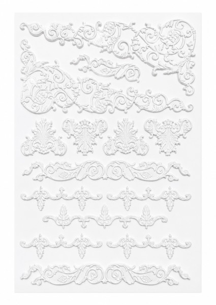 3D Mixed Media Sticker "Ornamente" 3 RubOn-044