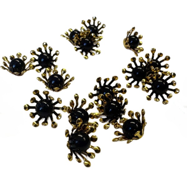 Mittelpunkte für Mohnblumen - 1cm