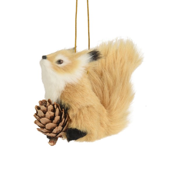 Deko Eichhörnchen 6cm - Hellbraun K512465
