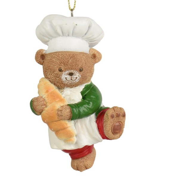 Weihnachtsbär Hänger "Croisant" 10cm K703542a