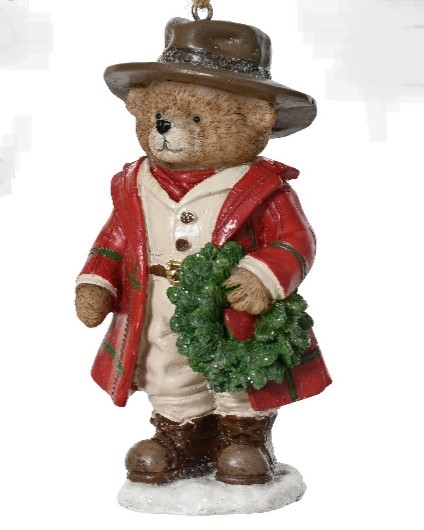 Stehende Teddybär Anhänger Polyresin 11,5 cm - Variante 2