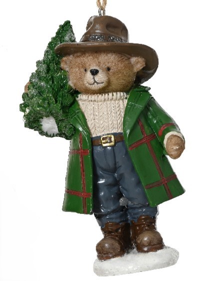 Stehende Teddybär Anhänger Polyresin 11,5 cm - Variante 3