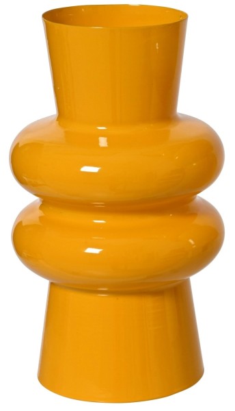 Deko Vase aus Eisen 15cm - Orange K873121-a