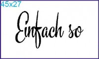 Stempel "Einfach so" Stempel "Einfach so"