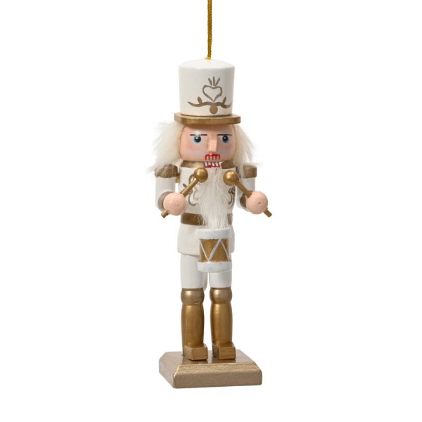Deko Figur Nussknacker in Weiß - 12,5 cm K513012-b