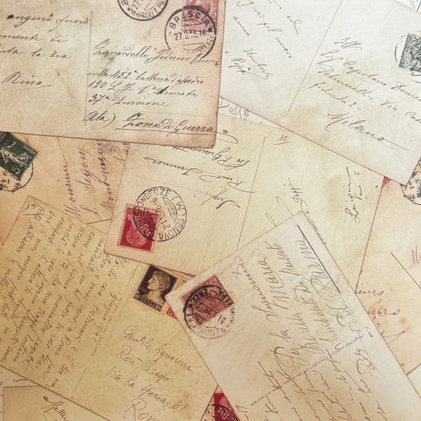 Designpapier "Liebesbrief" 2 (30 x 30 cm)
