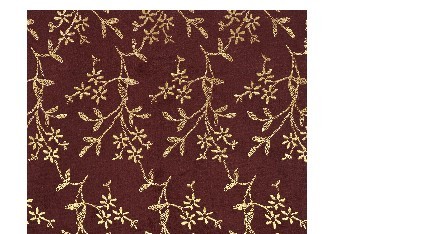 Dekostoff "Zweige" - Rotbraun