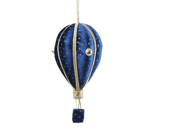 Ballon aus Samt – Blau – 16 cm