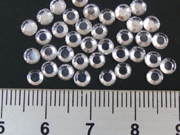 Rhinestones - Strasssteine Klar, 4 mm