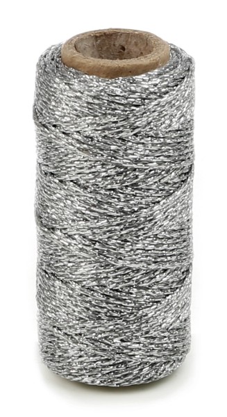 Kordelband "Flashy Cord" 25m - Silber