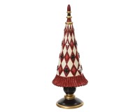 Deko Weihnachtsbaum im Harlekin Stil - 28cm K537532 Deko Weihnachtsbaum im Harlekin Stil - 28cm K537532