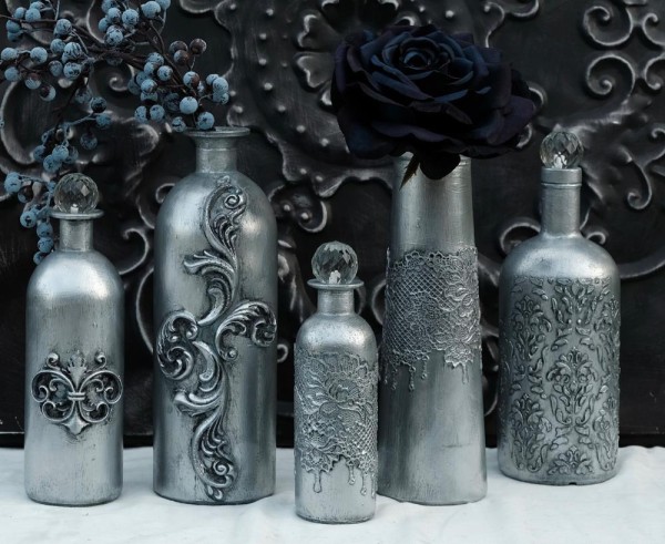 Acrylfarbe metallic - silber-230 ml