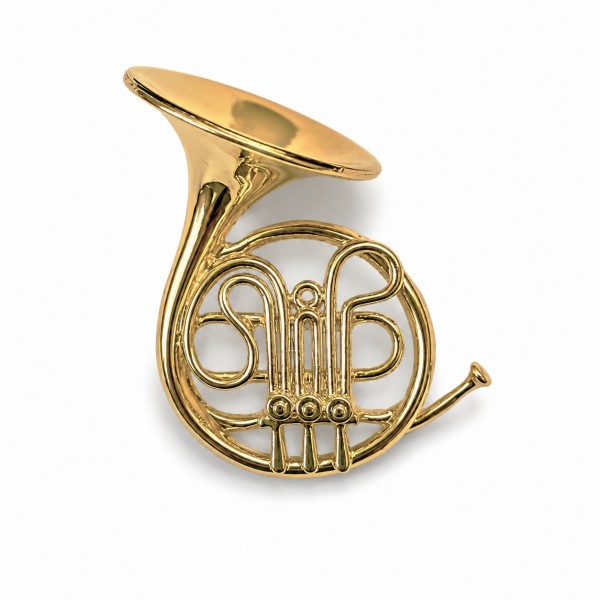Miniatur "Waldhorn" Metall - Gold