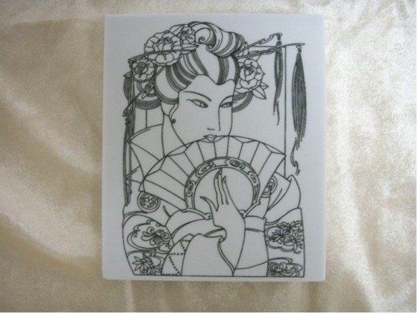 Stempel "Asiatin" 3