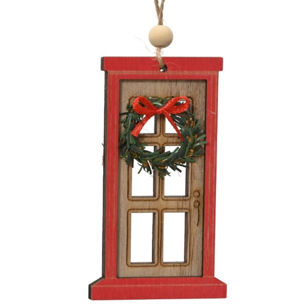 MDF Weihnachtstür Anhänger 11 cm K512796a