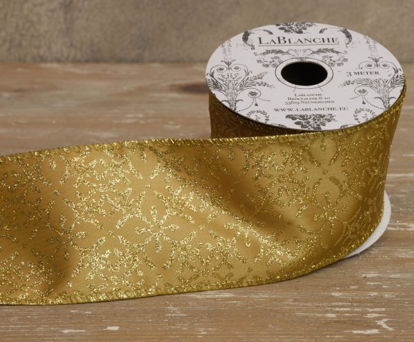 LaBlanche Satinband Gold 6,5cm