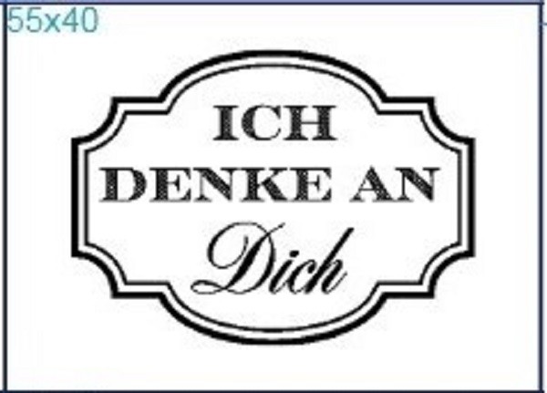 Stempel "Ich denke..."