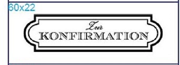 Stempel "Zur Konfirmation"