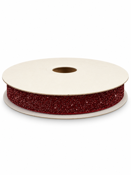 Dekoband "Metallic Velvet" - Dunkel Rot - 10m V4707.1016.28
