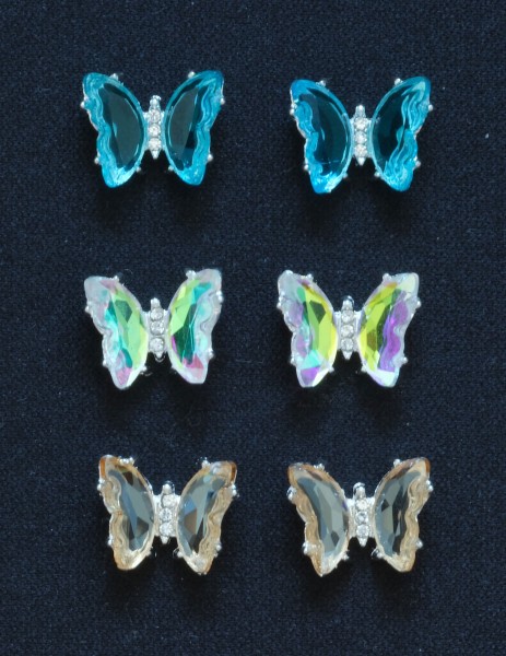 Miniaturormamente "Schmetterlinge" (6 Stk.)