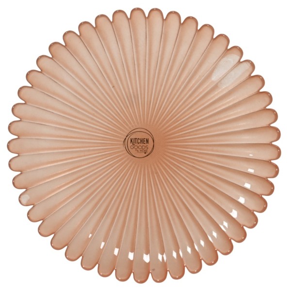 Deko Frühstücksteller Glas "Rot" - 21 cm K873233-c