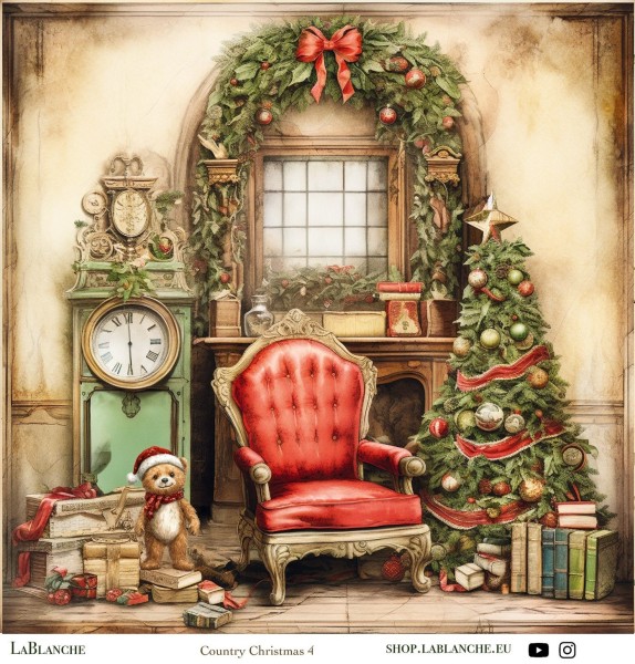 Designpapier "Country Christmas" 4