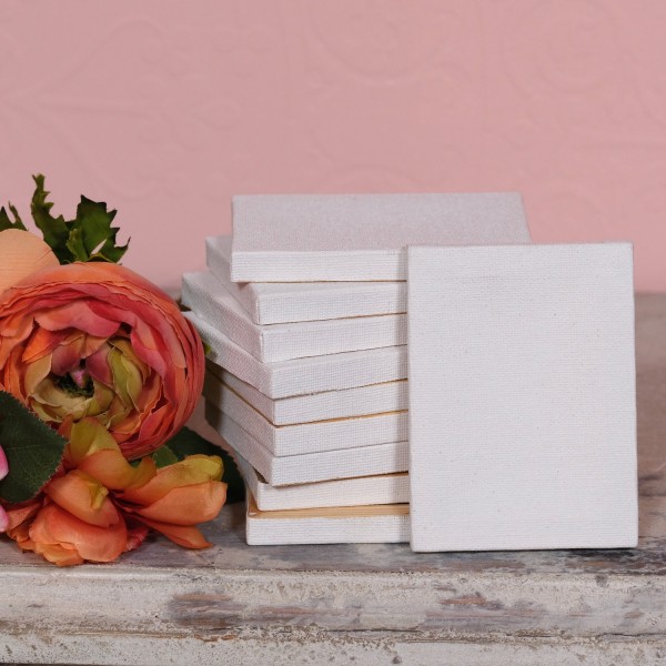 10 Miniatur Leinwände 10x7,5 cm CR90540