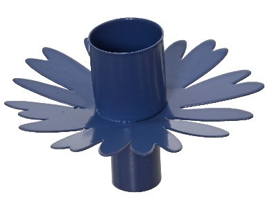 Kerzenhalter "Blume 4" - blau