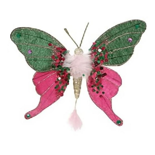 Deko Schmetterling 18x16cm - Fell innen