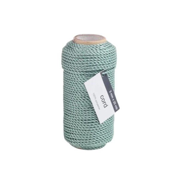 Kordelband "Gliz Cord" 25m - Seeblau