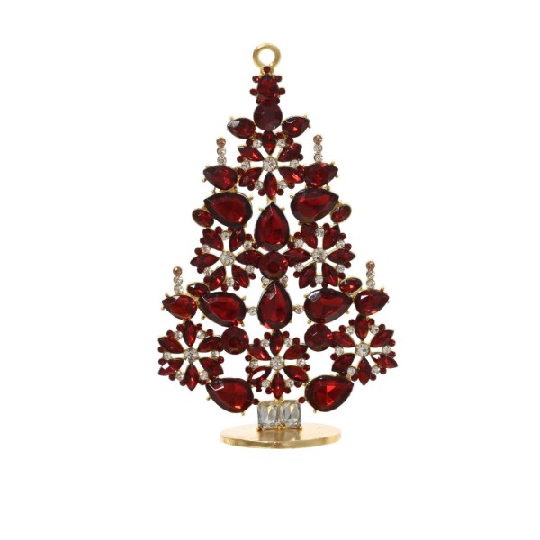 Schmuckfigur "Tannenbaum" in Rot - 11,5cm K512795-b