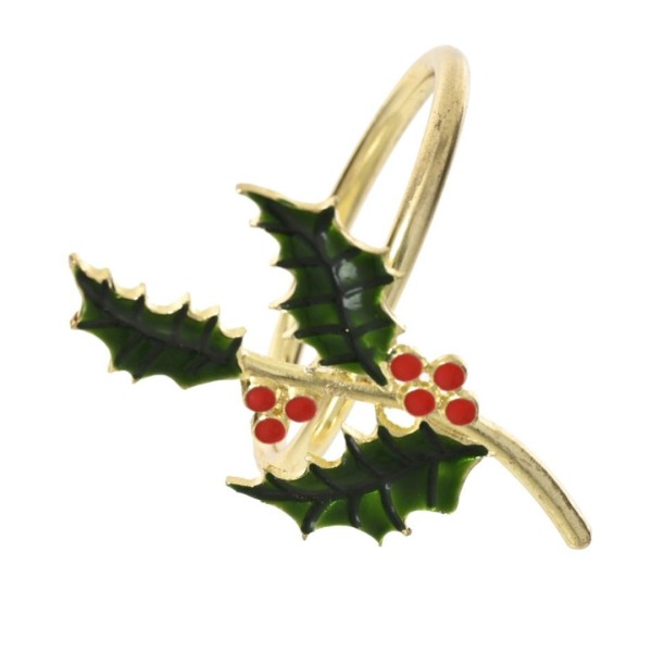 2 Serviettenringe f. Weihnachten - Mistelzweige (4x4 cm) K709495-d