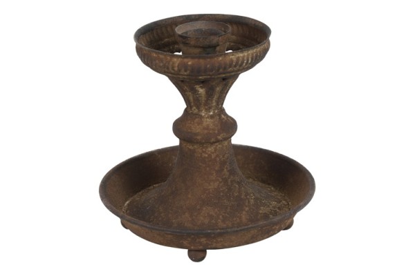 Teelichthalter „Maro“ – Rostoptik (H 13,5 cm)