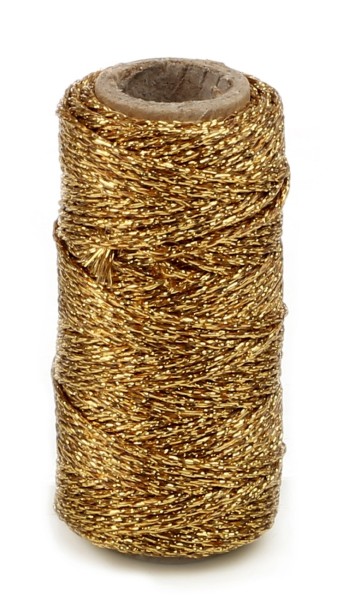 Kordelband "Flashy Cord" 25m - Gold